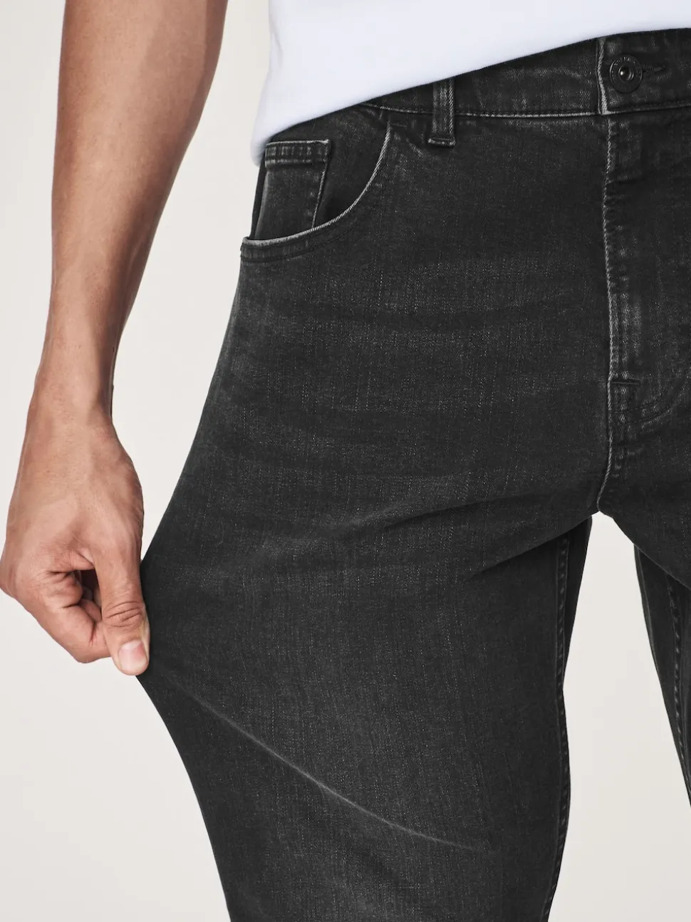 Black Single Slim Fit Classic Stretch Jeans