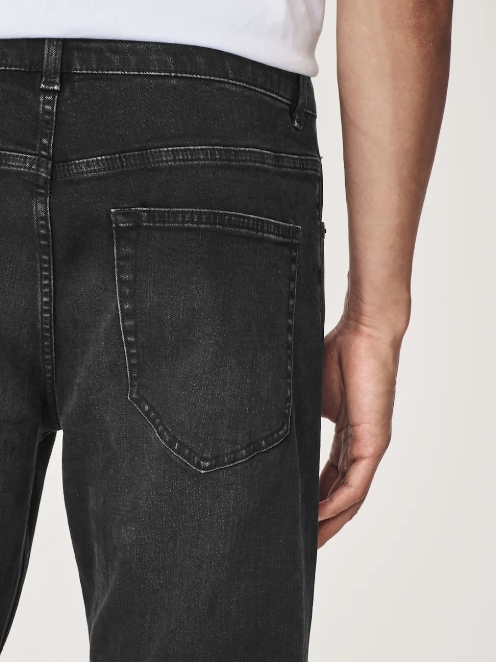 Black Single Slim Fit Classic Stretch Jeans