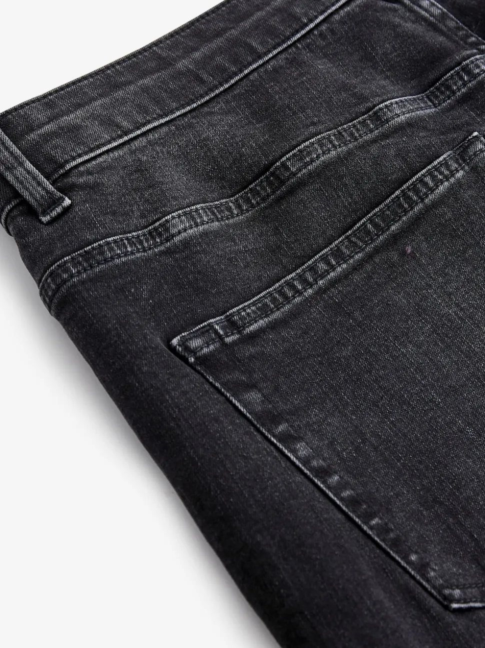 Black Single Straight Fit Classic Stretch Jeans