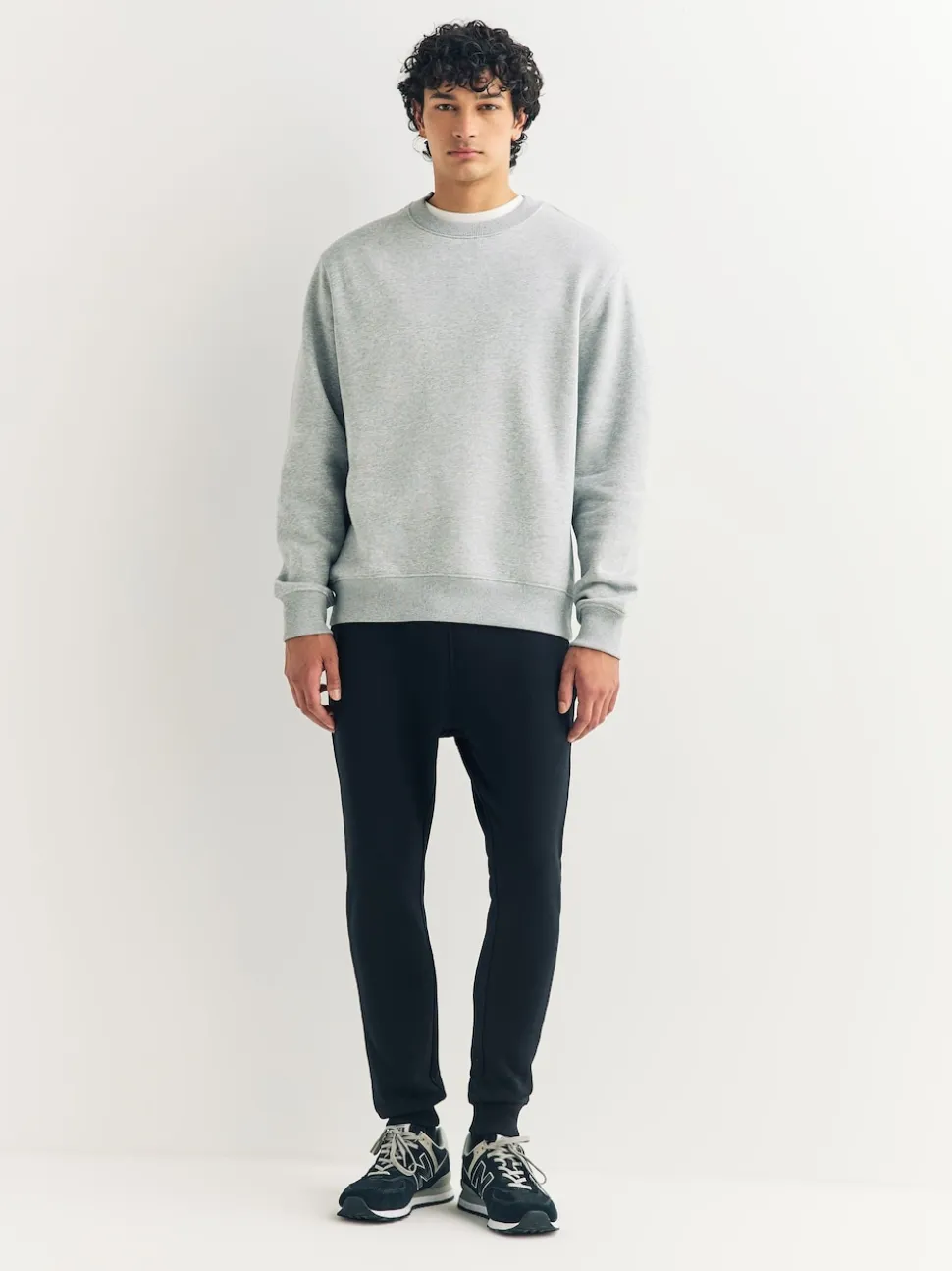 Black Skinny Fit Slim Fit Brushback Heavyweight Joggers