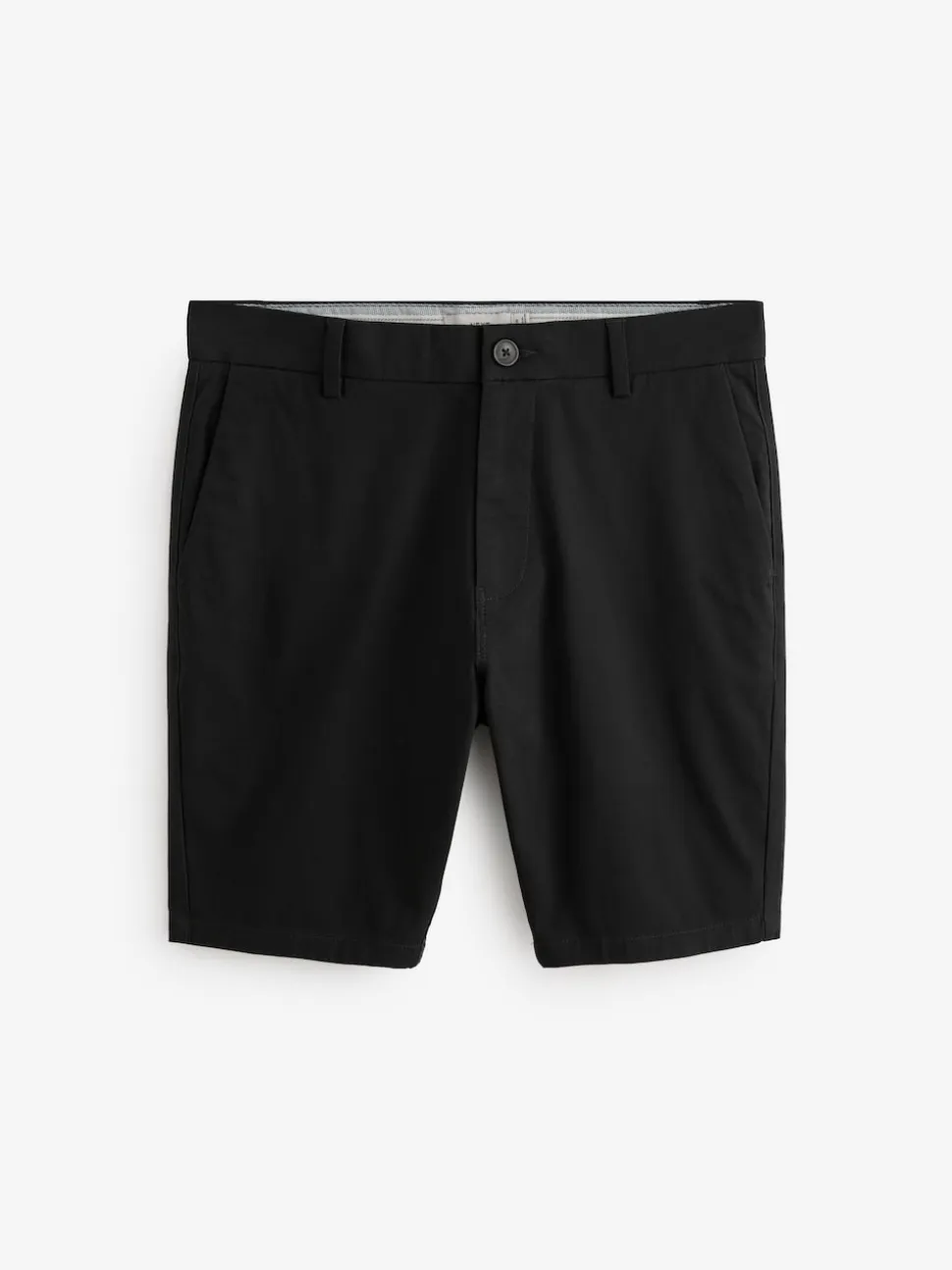 Black Skinny Fit Stretch Chinos Shorts