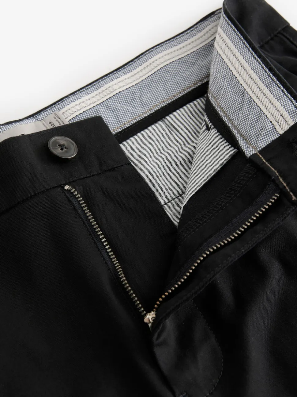 Black Skinny Fit Stretch Chinos Shorts