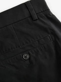 Black Skinny Fit Stretch Chinos Shorts