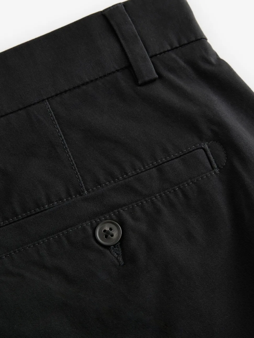 Black Skinny Fit Stretch Chinos Shorts