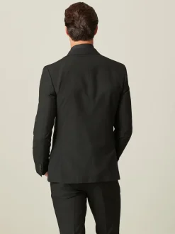 Black Skinny Fit Tuxedo Suit Jacket