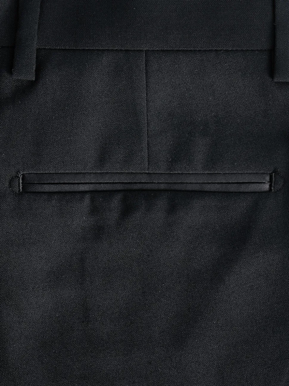 Black Skinny Fit Tuxedo Suit Trousers