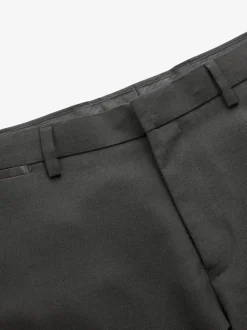 Black Skinny Fit Tuxedo Suit Trousers