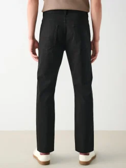 Black Slim Fit 5 Pocket Soft Touch Trousers