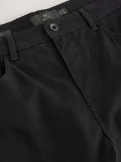 Black Slim Fit 5 Pocket Soft Touch Trousers