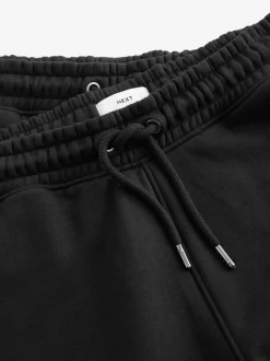 Black Slim Fit Brushback Heavyweight 2 Pack Joggers