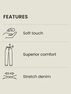 Black Slim Fit Comfort Stretch Jeans