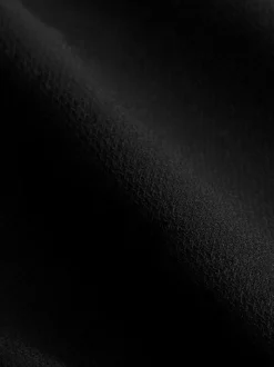 Black Slim Fit Easy Care Textured Single Cuff Smart Shirt