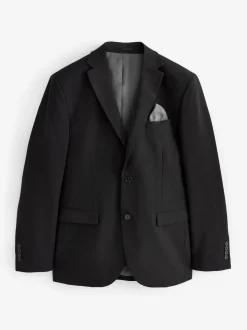 Black Slim Fit Essential Suit Jacket