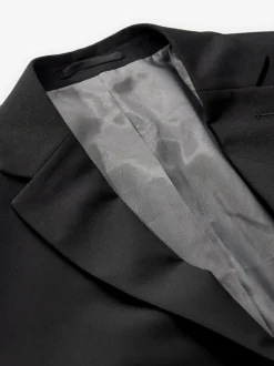 Black Slim Fit Essential Suit Jacket