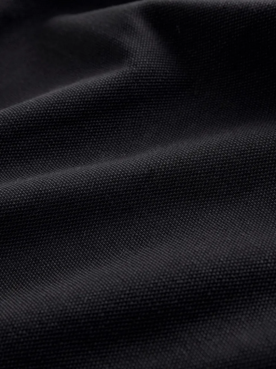 Black Slim Fit Long Sleeve Pique Polo Shirt