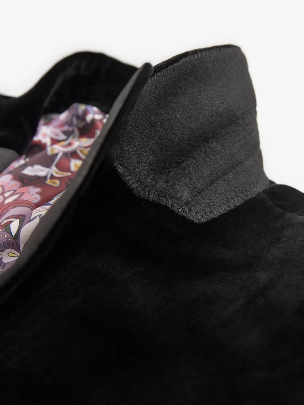 Black Slim Fit Signature Pontoglio Italian Velvet Blazer