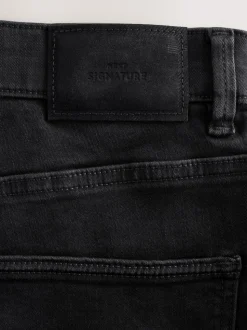 Black Slim Fit Signature Ultra Soft Touch Denim Jeans