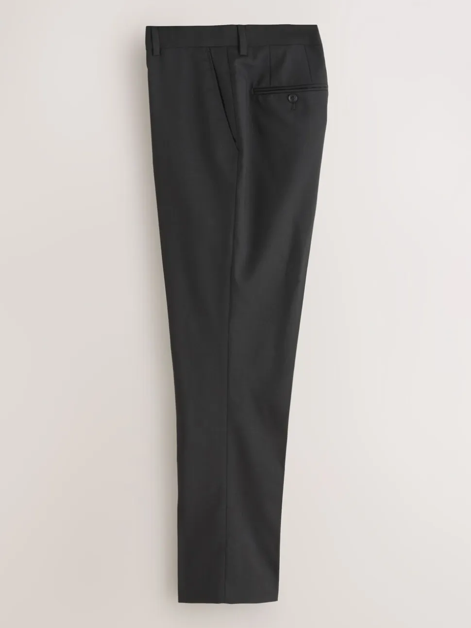 Black Slim Fit Slim Fit Signature Nova Fides 100% Italian Wool Suit Trousers