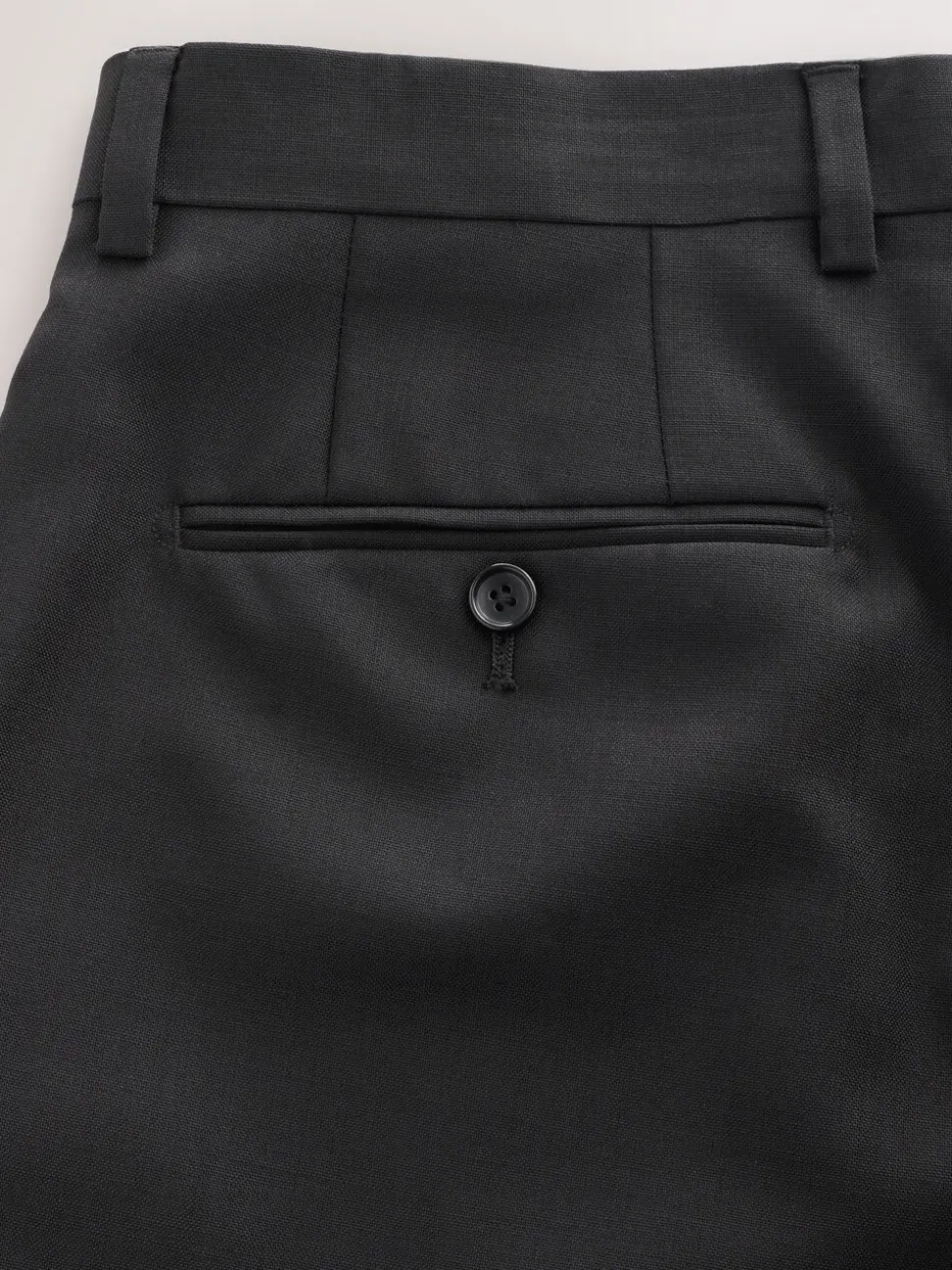 Black Slim Fit Slim Fit Signature Nova Fides 100% Italian Wool Suit Trousers
