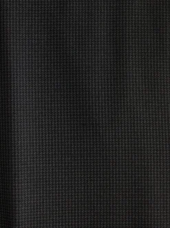 Black Slim Fit Textured Smart Trousers
