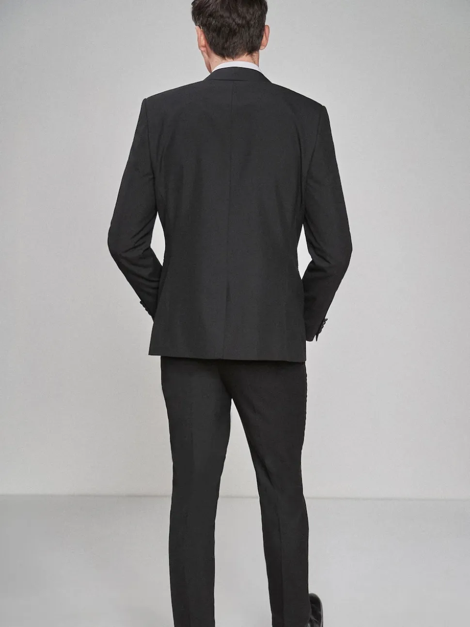 Black Slim Fit Tuxedo Suit Jacket