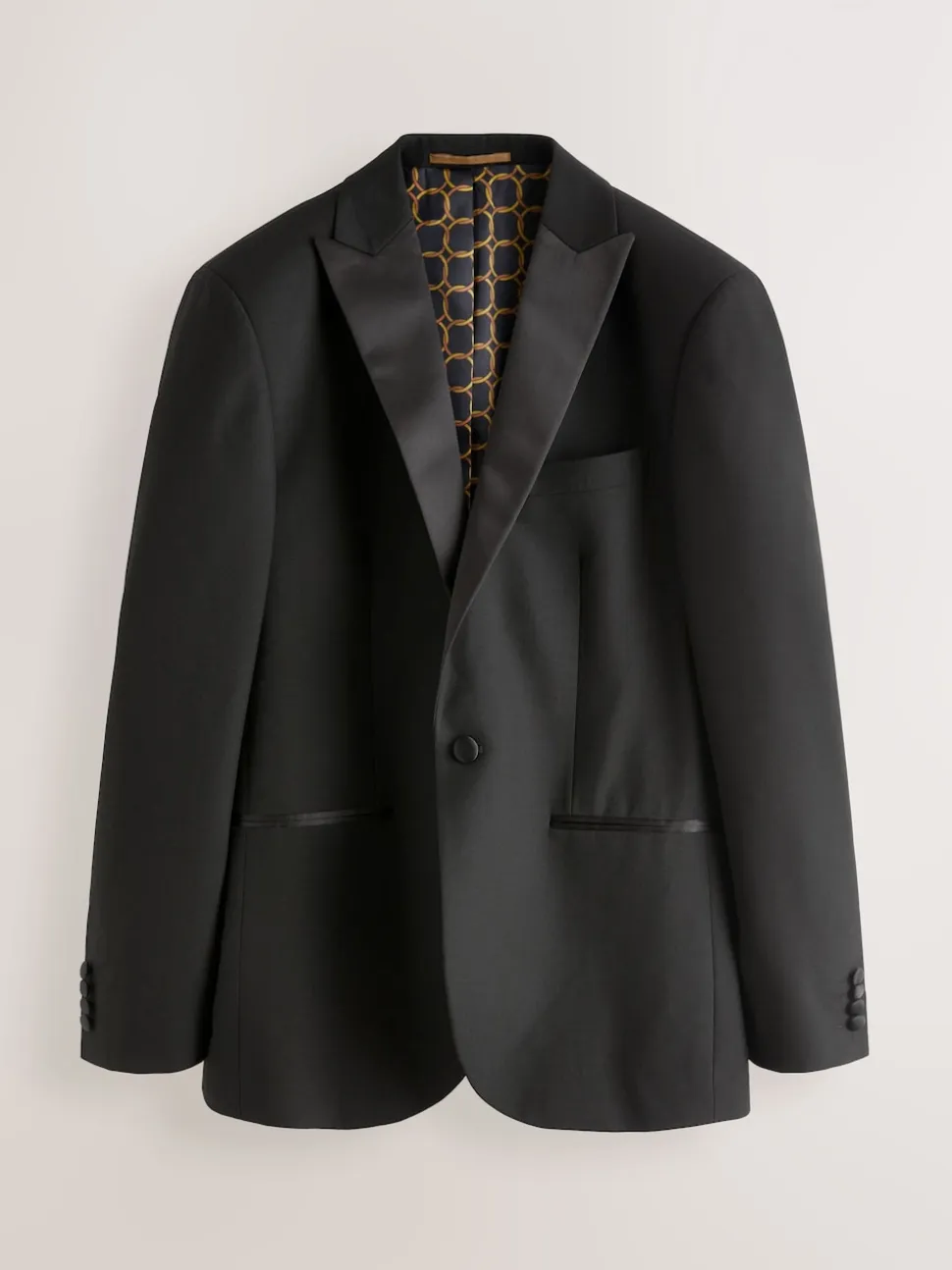 Black Slim Fit Tuxedo Suit Jacket