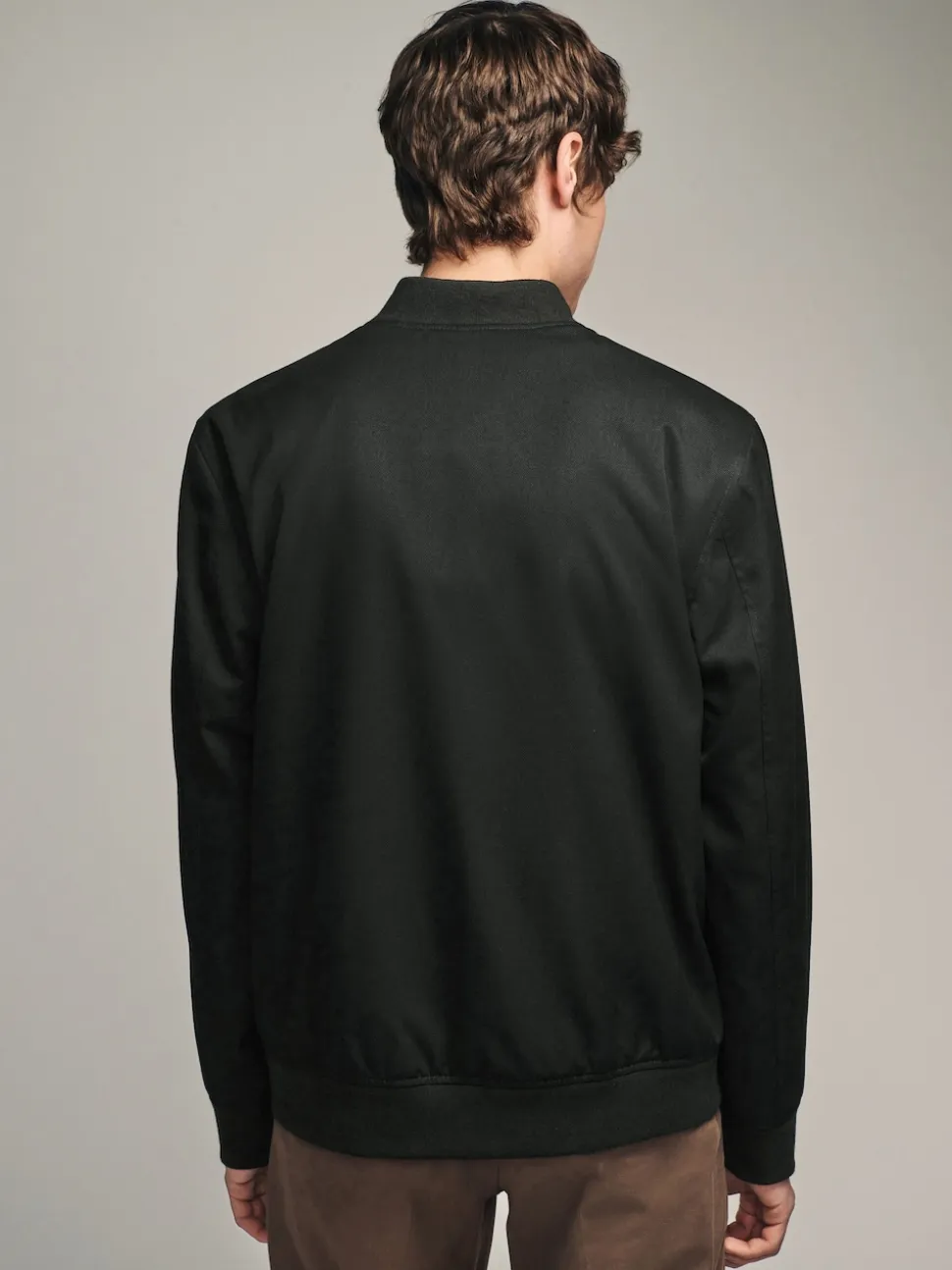 Black Smart Bomber Jacket