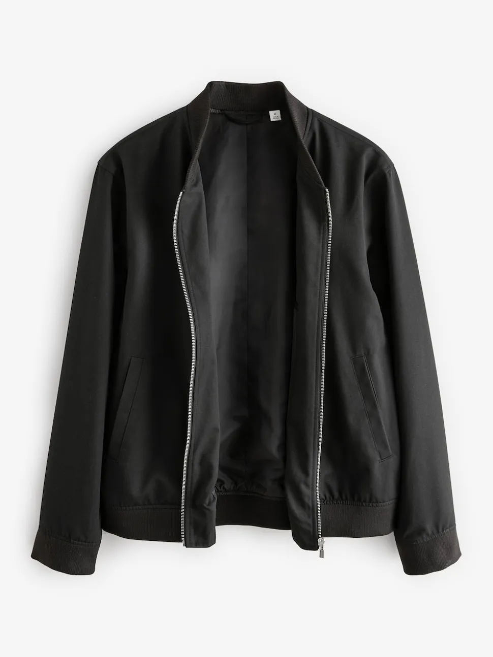 Black Smart Bomber Jacket