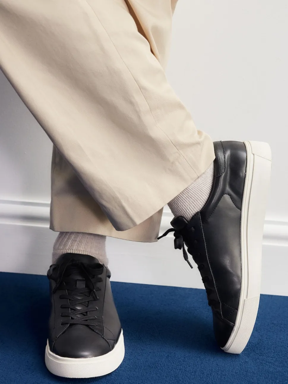 Black Smart Casual Longline Trainers