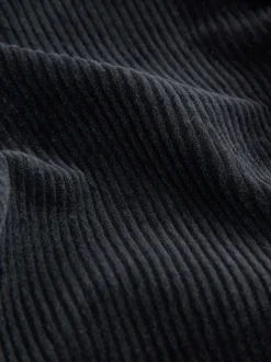 Black Smart Rich Cord Chore Jacket