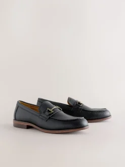 Black Snaffle Loafers