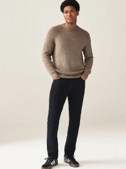Black Solid Single Skinny Fit Classic Stretch Jeans