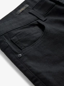 Black Solid Single Skinny Fit Classic Stretch Jeans