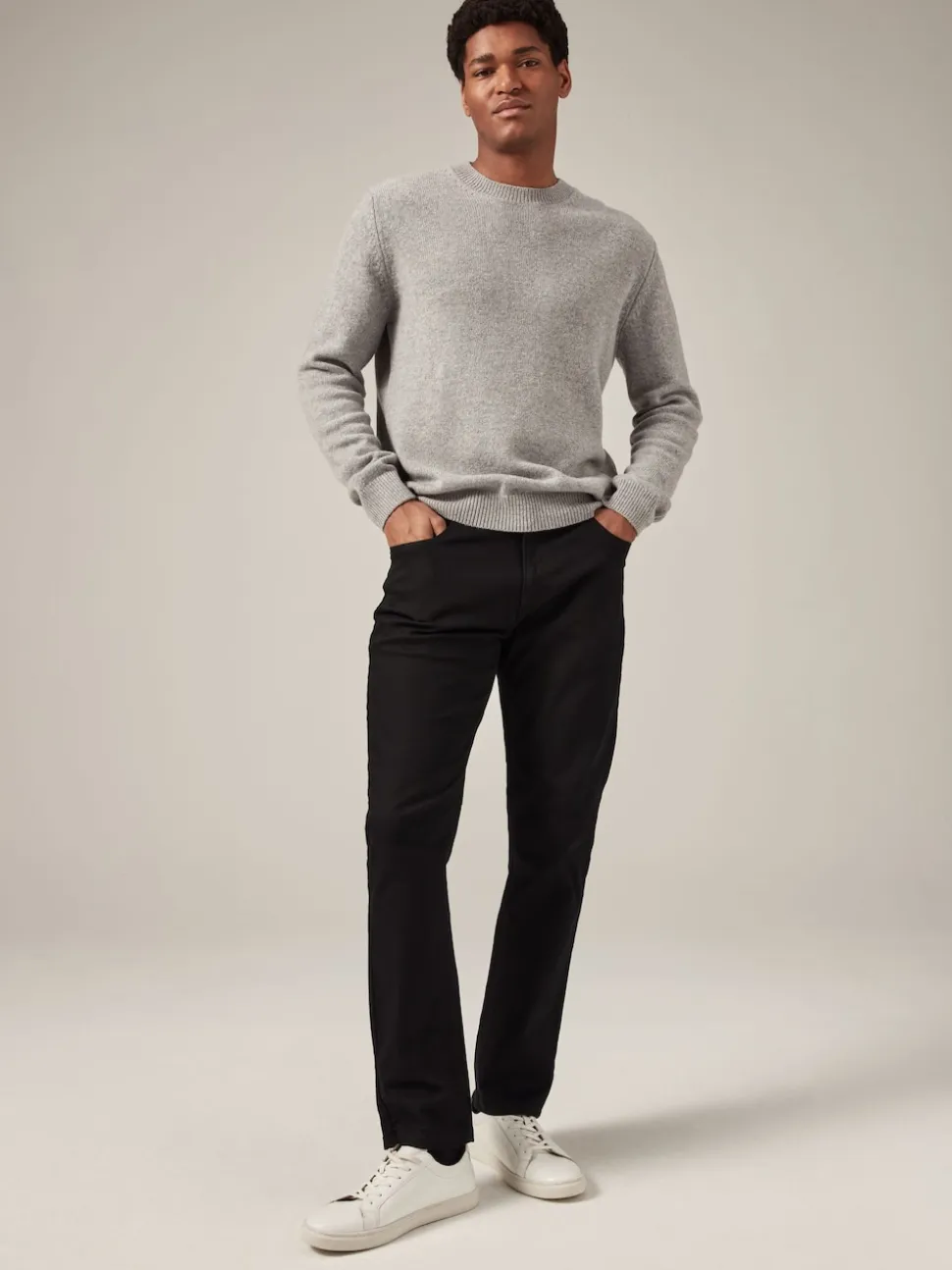 Black Solid Single Slim Fit Classic Stretch Jeans