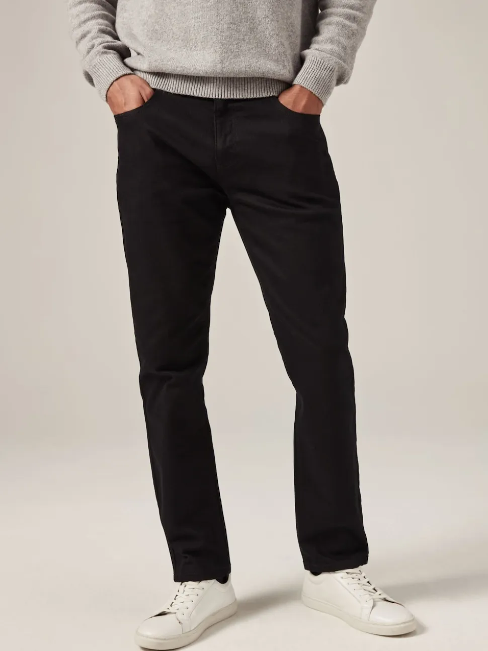 Black Solid Single Slim Fit Classic Stretch Jeans