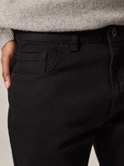 Black Solid Single Slim Fit Classic Stretch Jeans