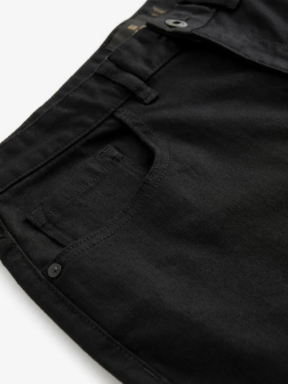 Black Solid Single Slim Fit Classic Stretch Jeans