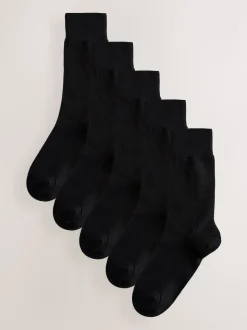 Black Stag 5 Pack Multi Stag Lasting Fresh Embroidered Socks