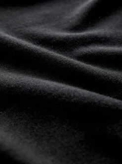 Black Stag Logo Regular Fit Cotton Rich Crew Neck Jumper