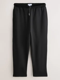 Black Straight Fit Brushback Heavyweight 2 Pack Joggers