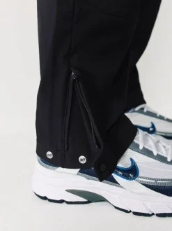 Black Straight Fit Cargo Trousers