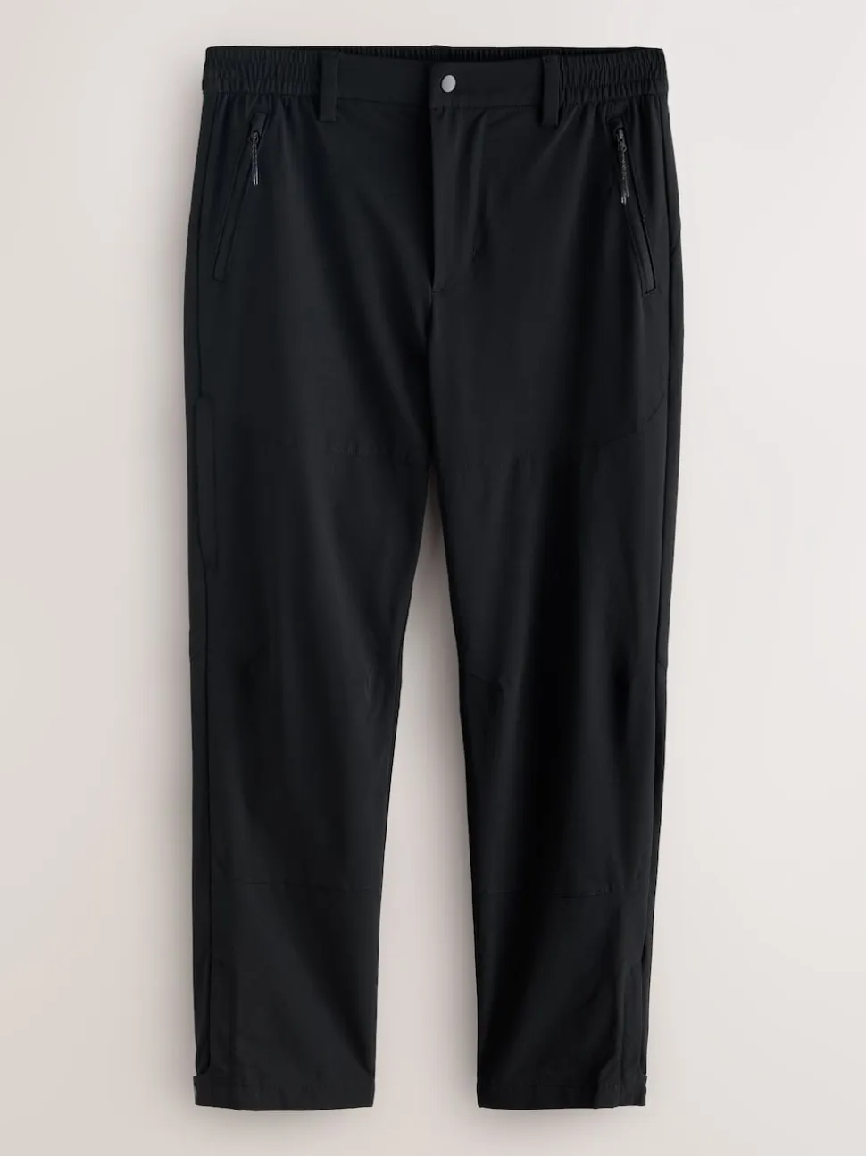 Black Straight Fit Cargo Trousers