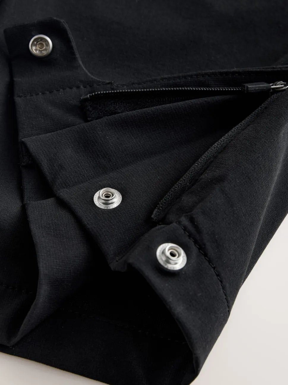 Black Straight Fit Cargo Trousers