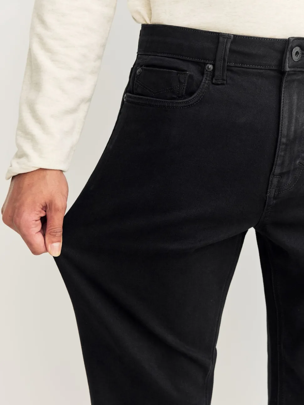 Black Straight Fit Motionflex Jeans