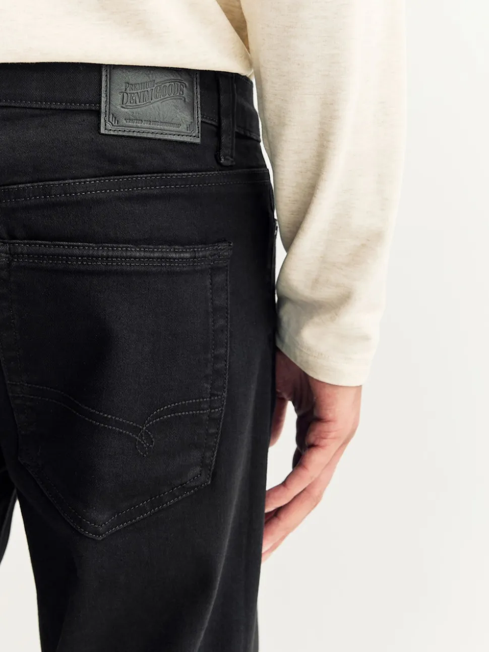 Black Straight Fit Motionflex Jeans