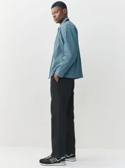 Black Straight Fit Motionflex Chino Trousers