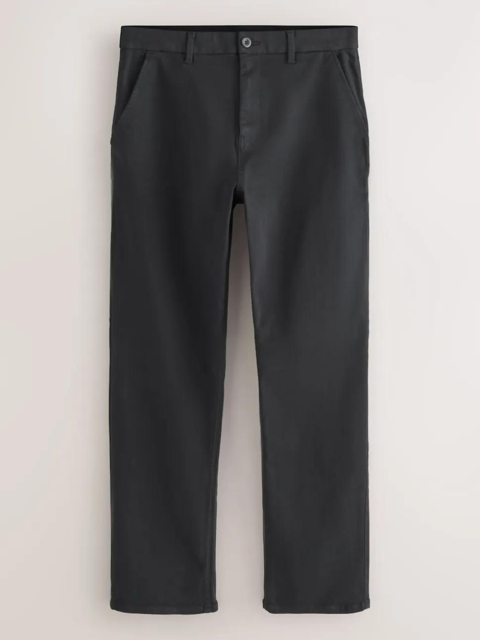 Black Straight Fit Motionflex Chino Trousers