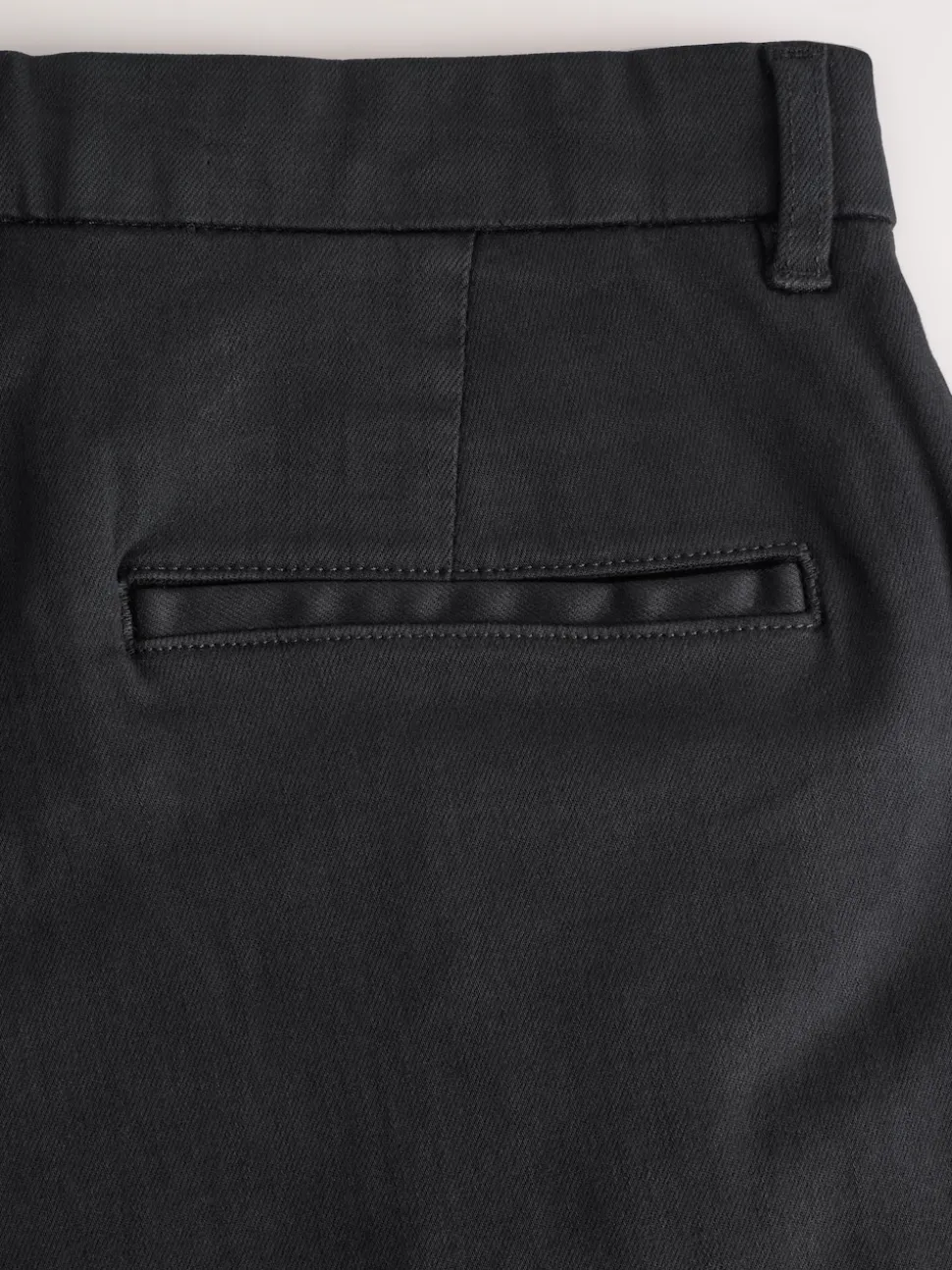 Black Straight Fit Motionflex Chino Trousers