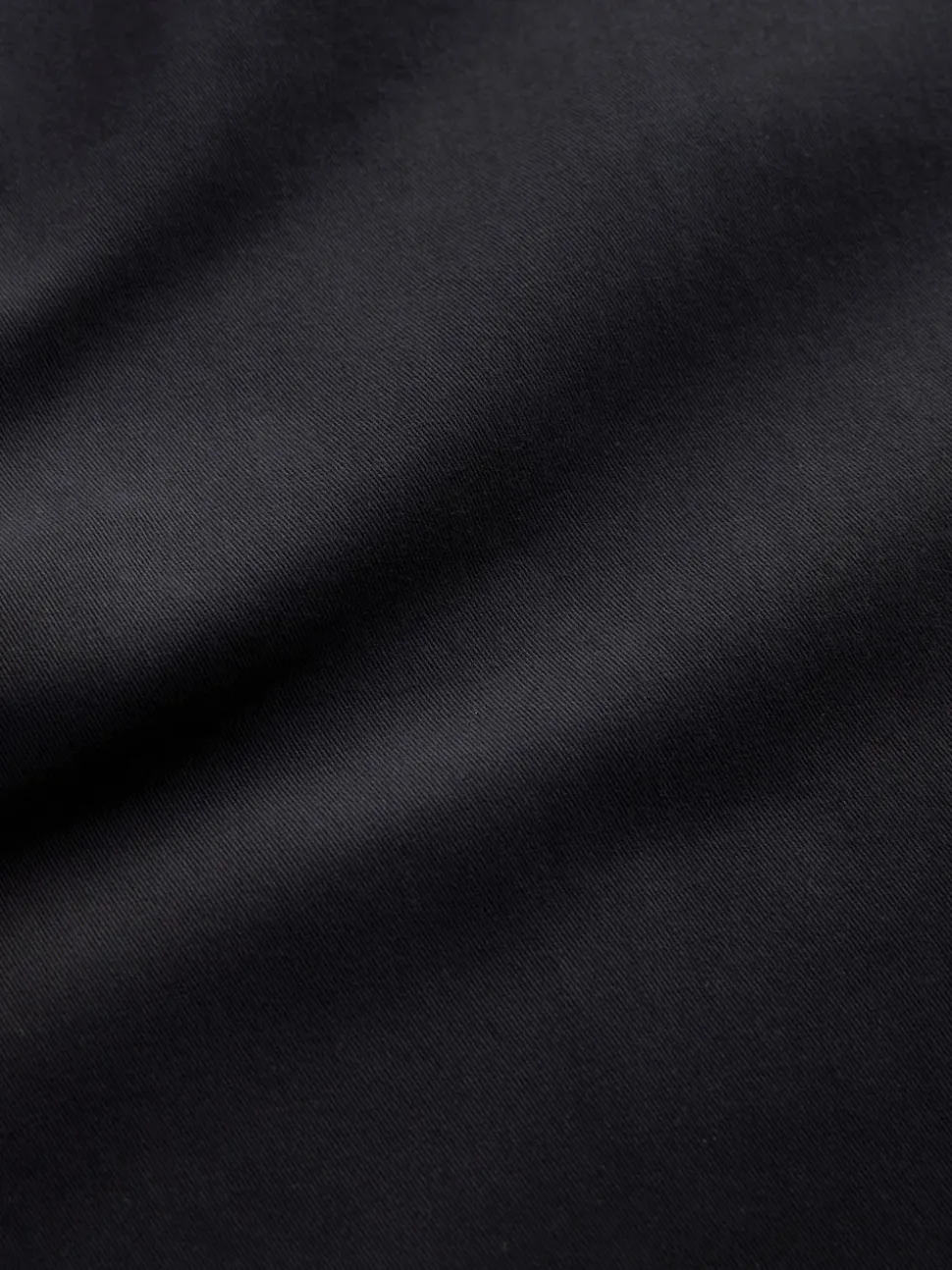 Black Straight Fit Pleated Stretch Chinos Trousers With Elasticated Waist