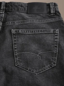 Black Straight Fit Signature Soft Touch Denim Jeans